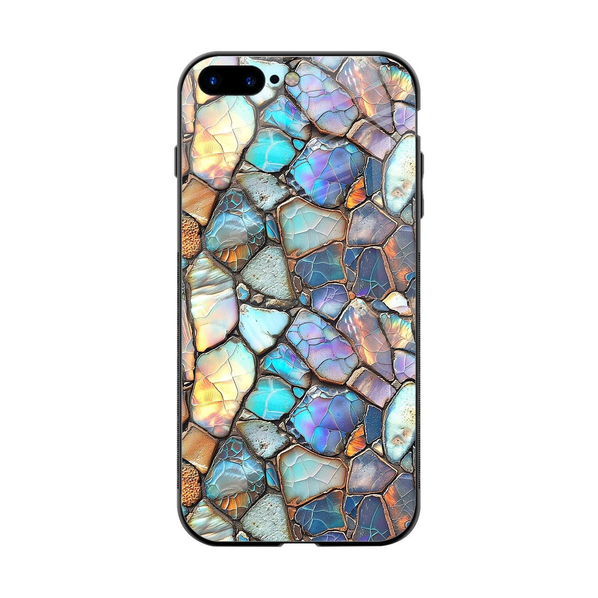 Azure Stone back phone cover | glass case for iphone 8 plus