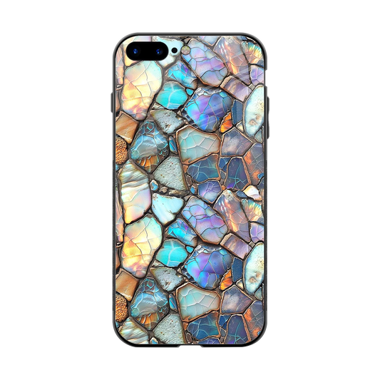 Azure Stone back phone cover | glass case for iphone 8 plus