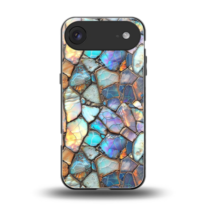 Azure Stone back phone cover | glass case for iphone air
