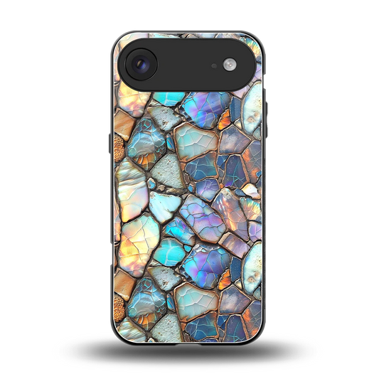 Azure Stone back phone cover | glass case for iphone air
