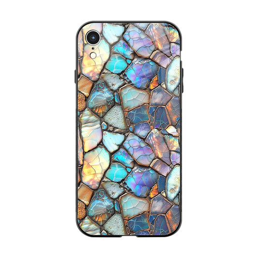 Azure Stone back phone cover | glass case for iphone xr