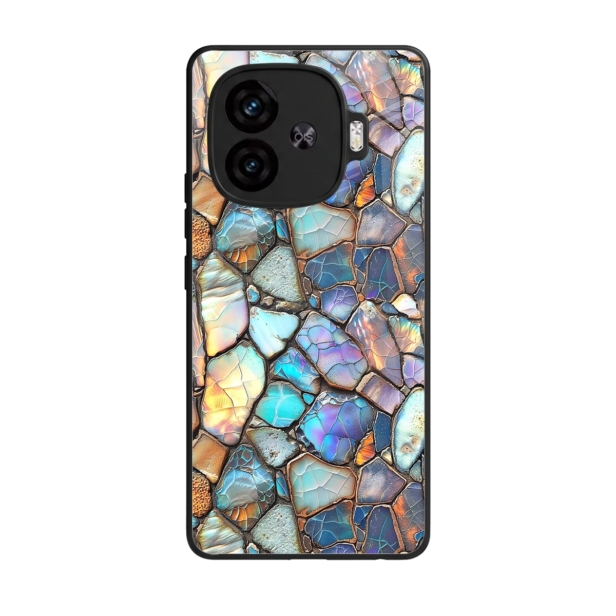 Azure Stone back phone cover | glass case for iqoo neo 10r 5g