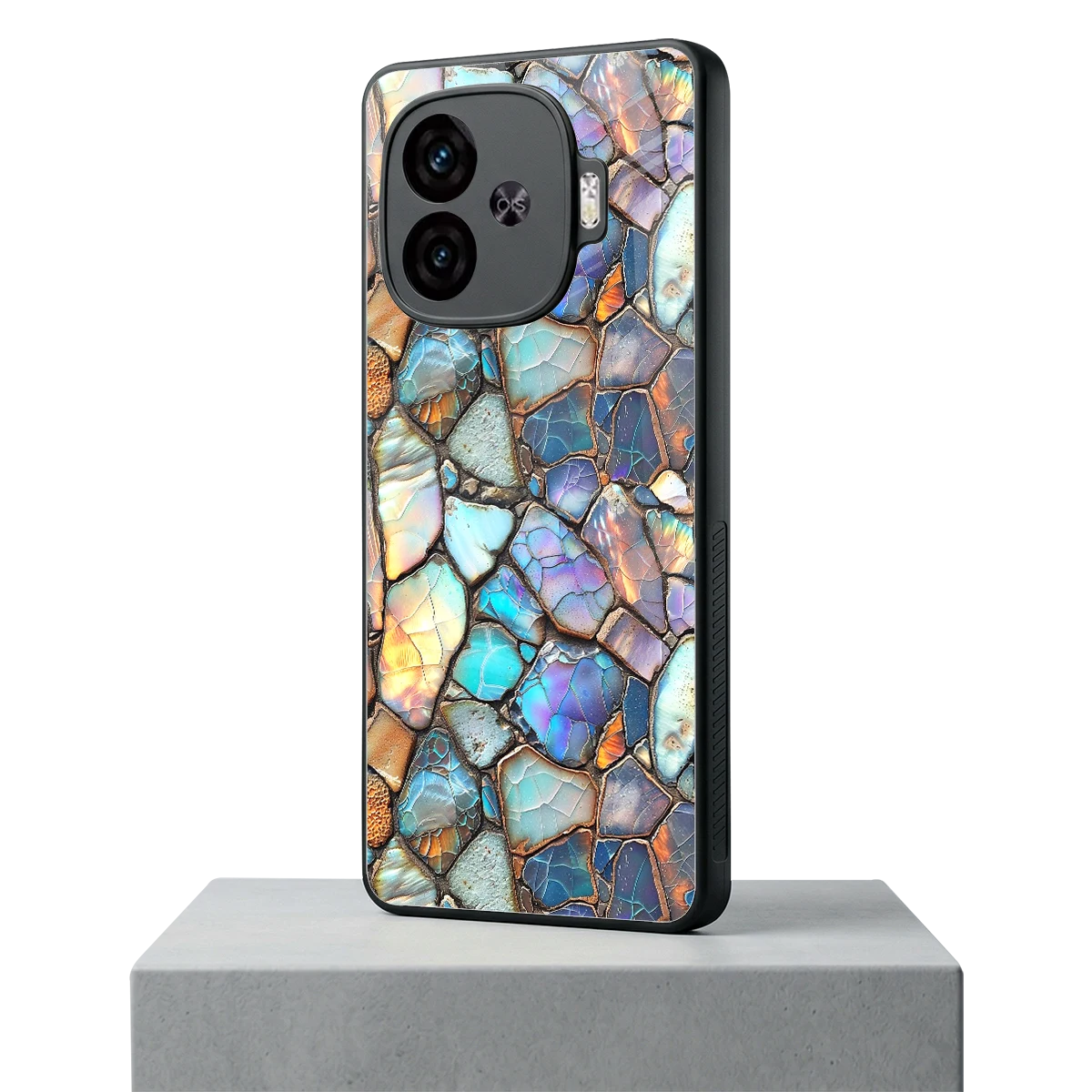 Azure Stone iqoo neo 10r 5g mobile cover | shockproof glass phone case