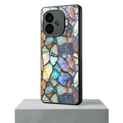 Azure Stone iqoo neo 10r 5g mobile cover | shockproof glass phone case