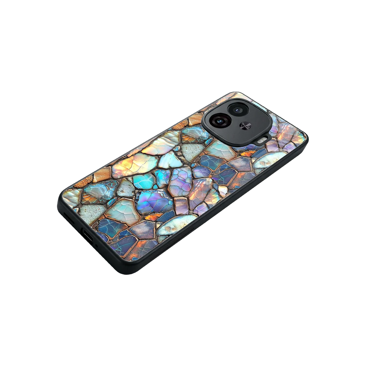 Azure Stone stylish phone case for iqoo neo 10r 5g | glossy glass and slim fit
