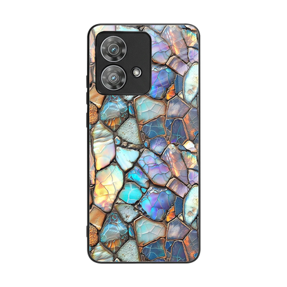 Azure Stone back phone cover | glass case for motorola edge 40 neo 5g