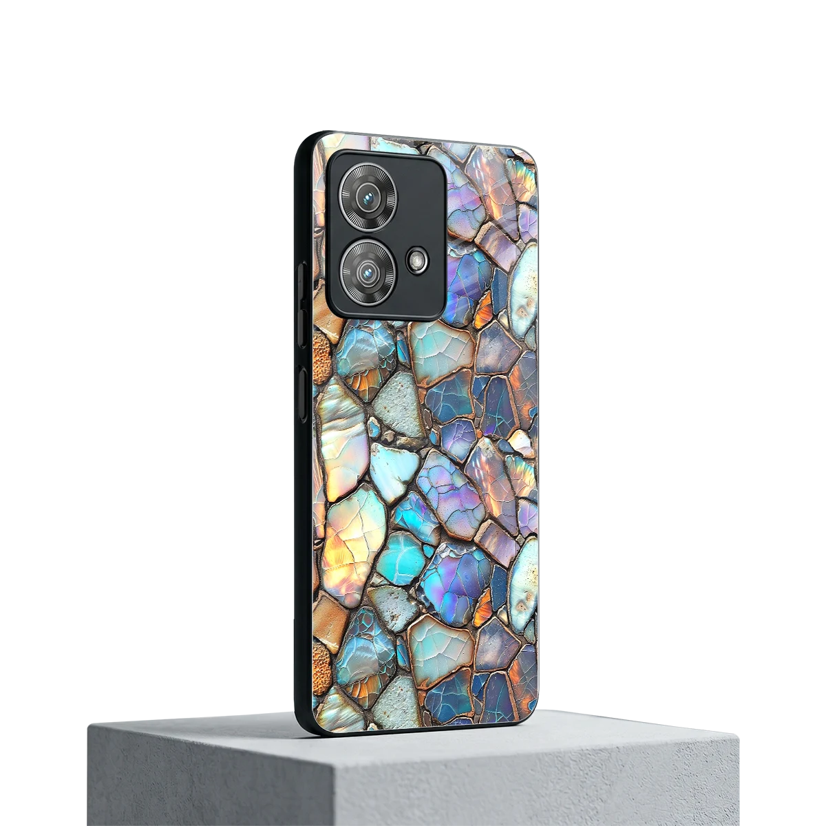 Azure Stone motorola edge 40 neo 5g mobile cover | shockproof glass phone case
