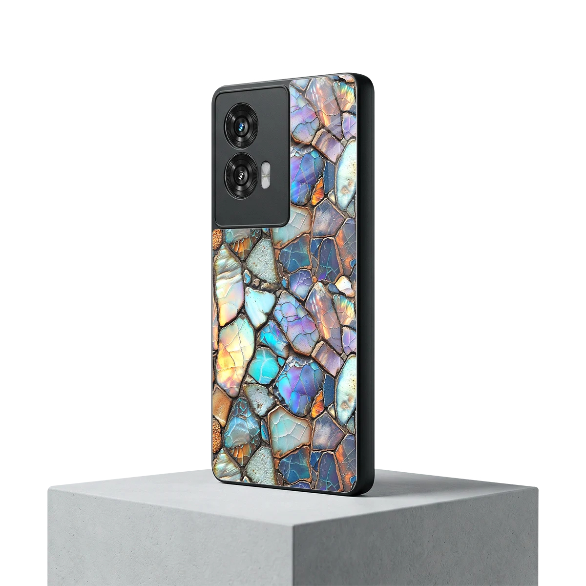 Azure Stone motorola edge 50 fusion mobile cover | shockproof glass phone case