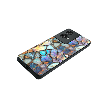 Azure Stone stylish phone case for motorola edge 50 fusion | glossy glass and slim fit