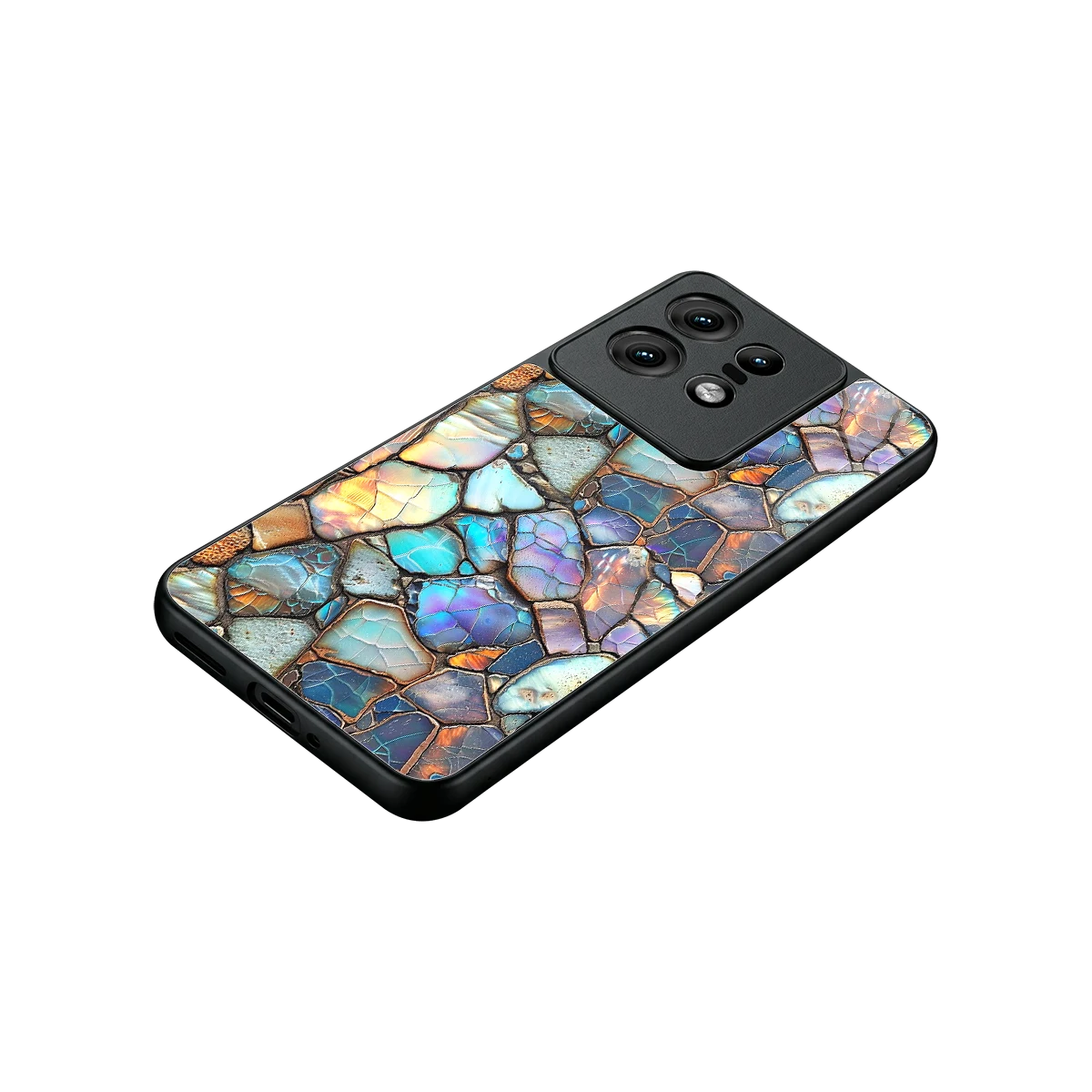 Azure Stone stylish phone case for motorola edge 50 pro | glossy glass and slim fit