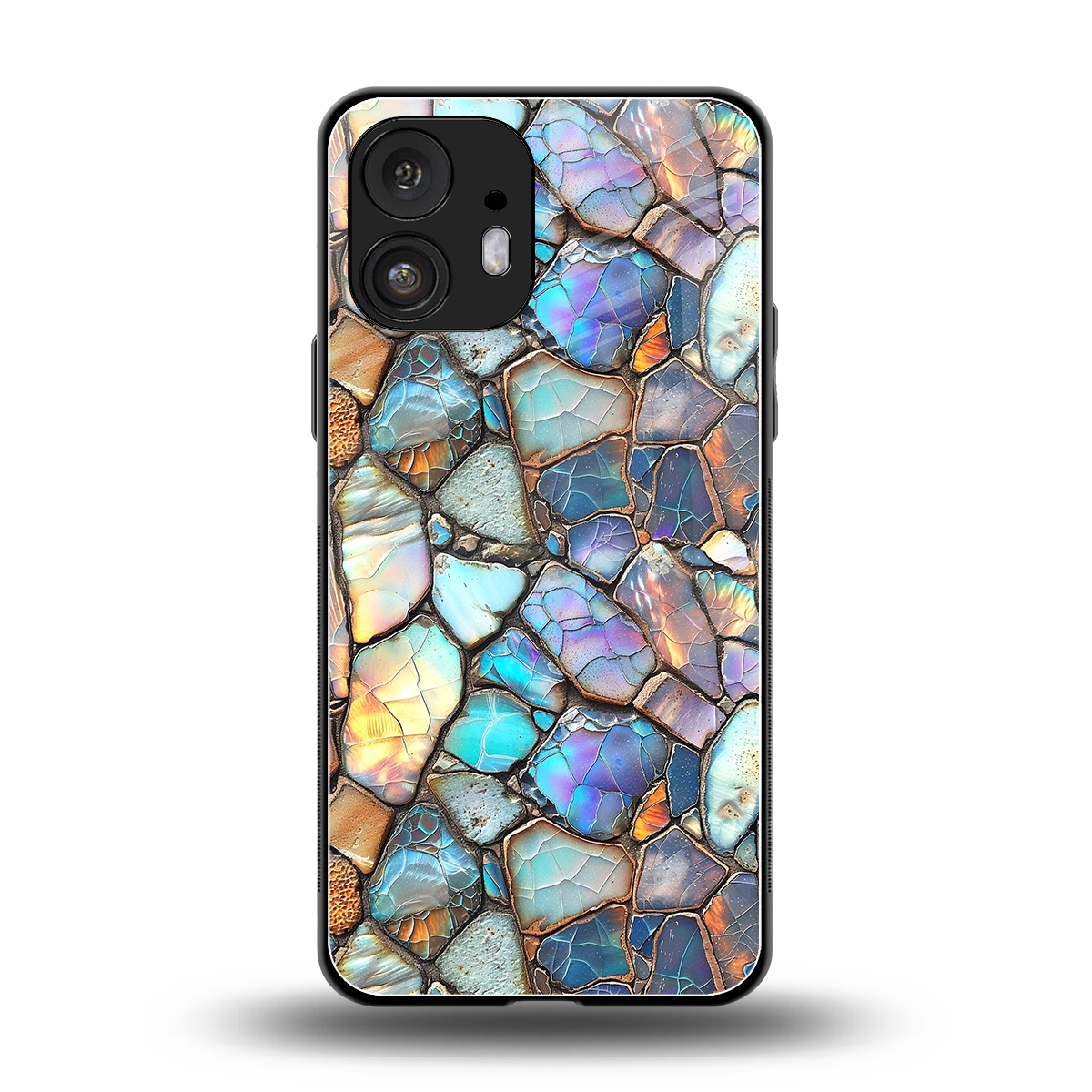 Azure Stone back phone cover | glass case for nothing phone 2
