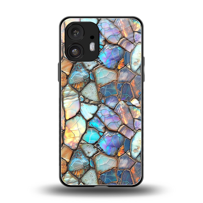 Azure Stone back phone cover | glass case for nothing phone 2