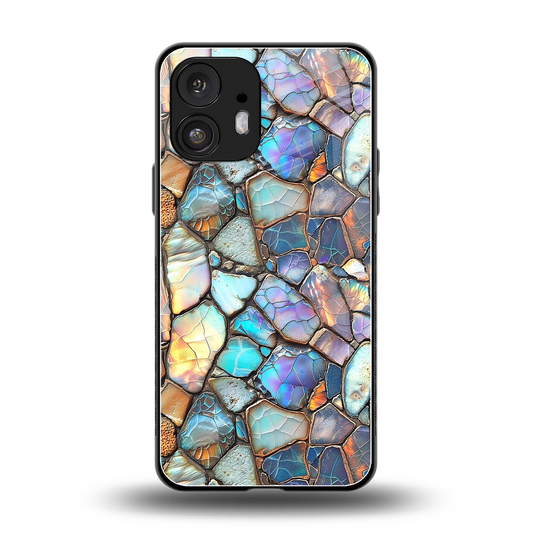 Azure Stone back phone cover | glass case for nothing phone 2