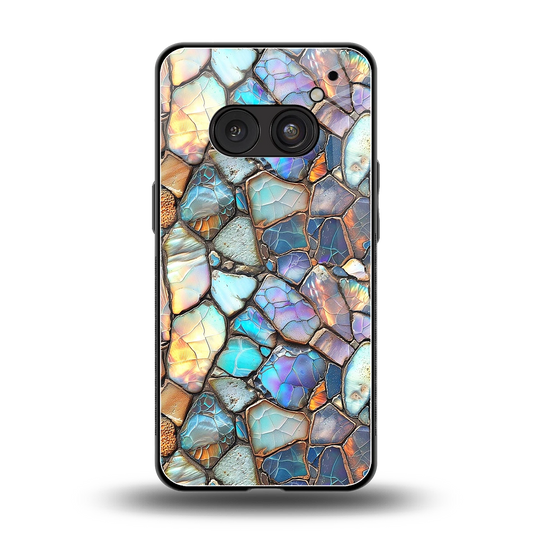 Azure Stone back phone cover | glass case for nothing phone 2a