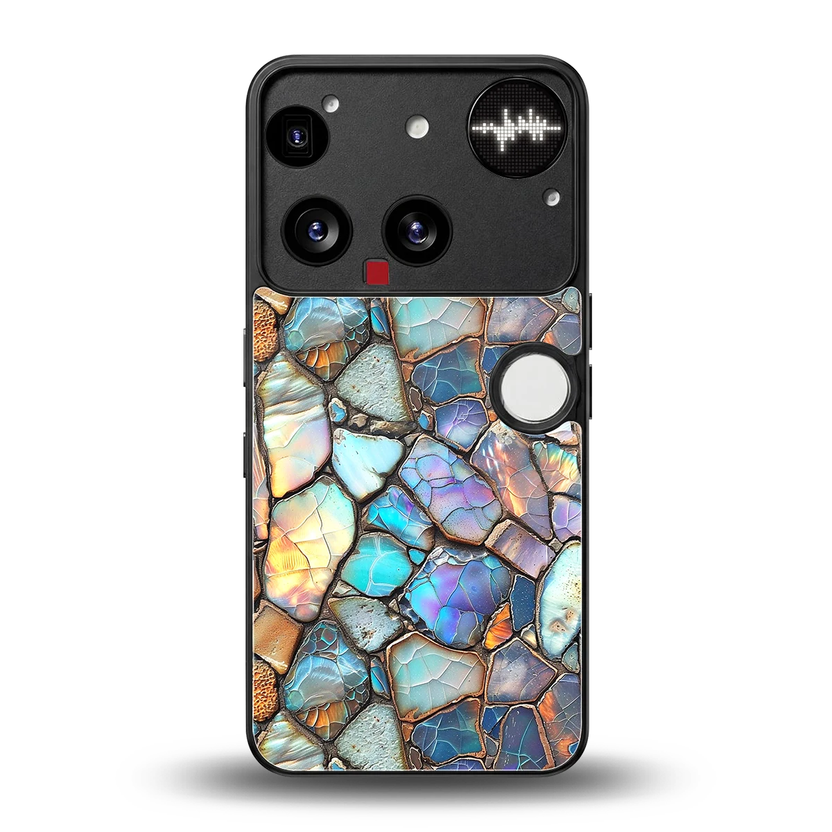 Azure Stone back phone cover | glass case for nothing phone 3