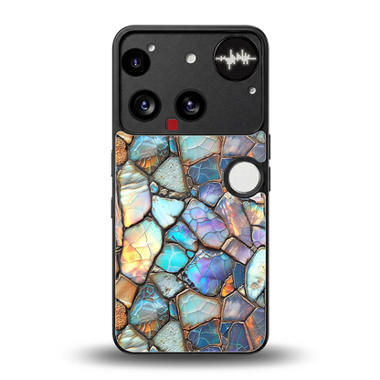 Azure Stone back phone cover | glass case for nothing phone 3