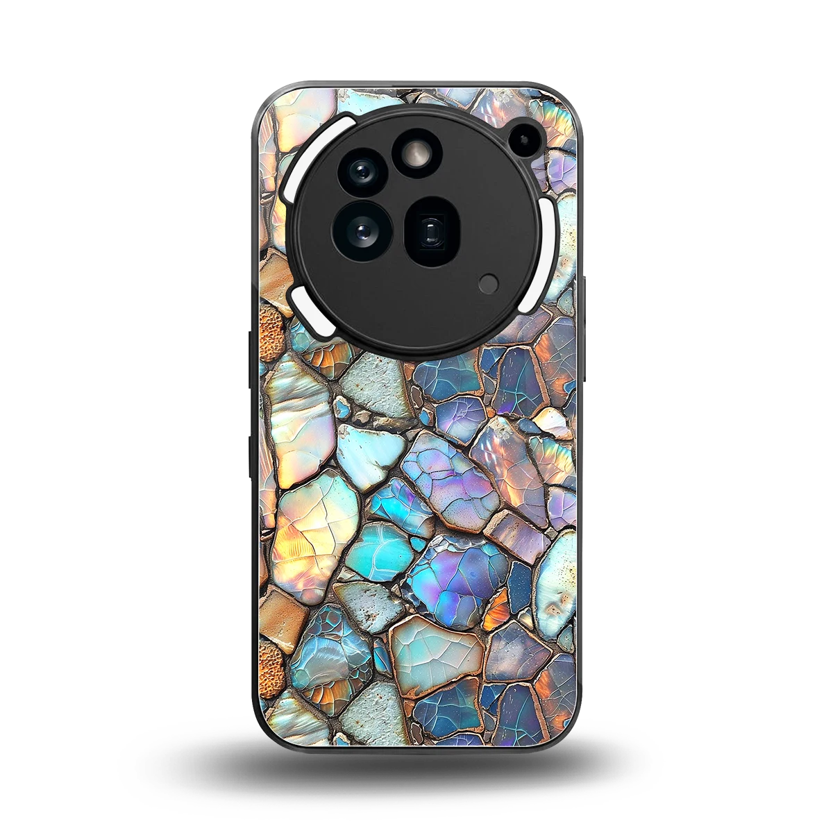 Azure Stone back phone cover | glass case for nothing phone 3a pro