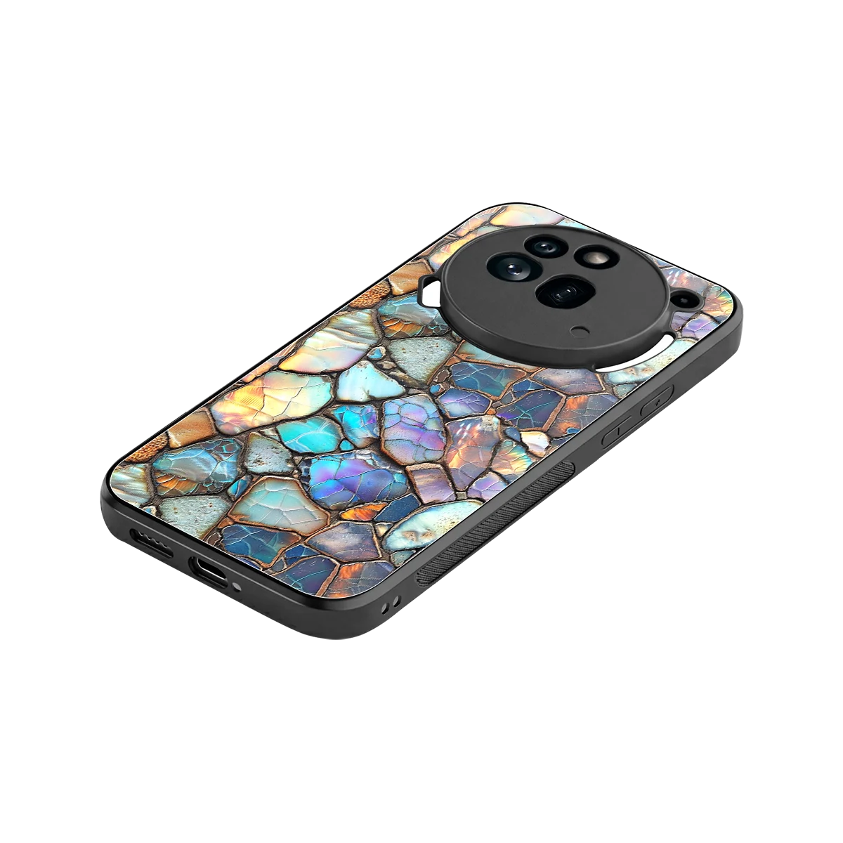 Azure Stone stylish phone case for nothing phone 3a pro | glossy glass and slim fit