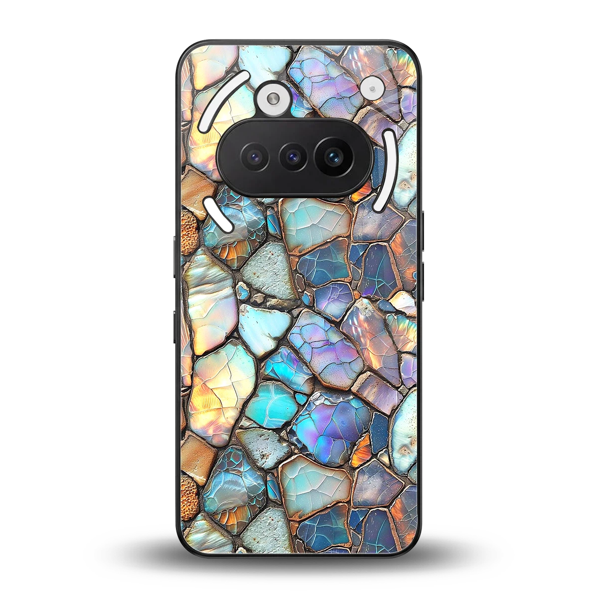 Azure Stone back phone cover | glass case for nothing phone 3a
