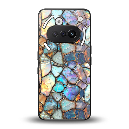 Azure Stone back phone cover | glass case for nothing phone 3a