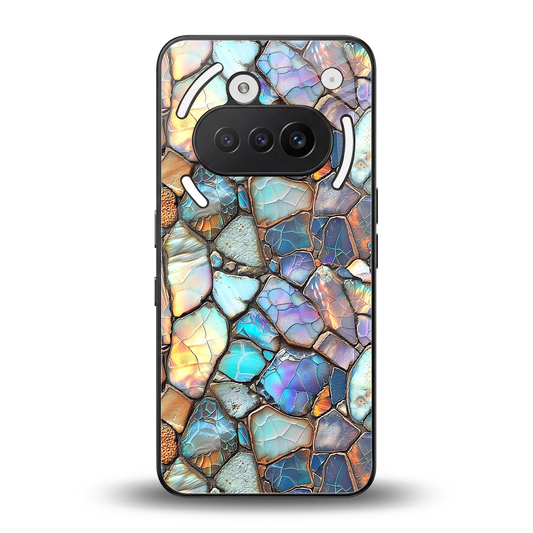 Azure Stone back phone cover | glass case for nothing phone 3a