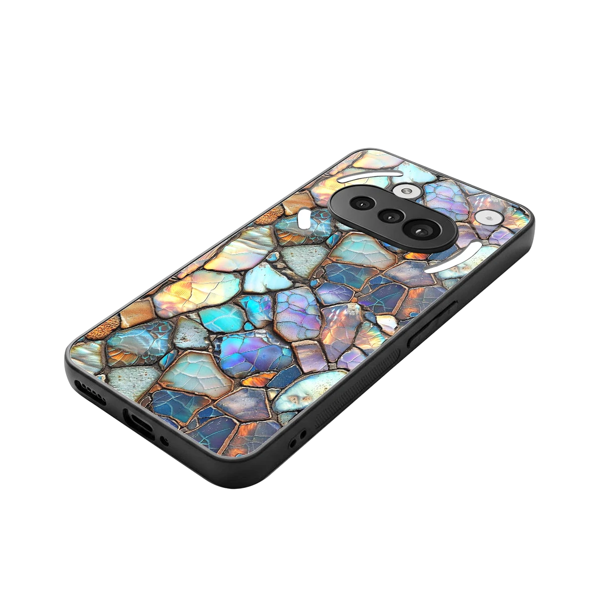 Azure Stone stylish phone case for nothing phone 3a | glossy glass and slim fit