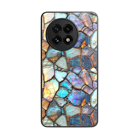 Azure Stone back phone cover | glass case for oneplus 13r