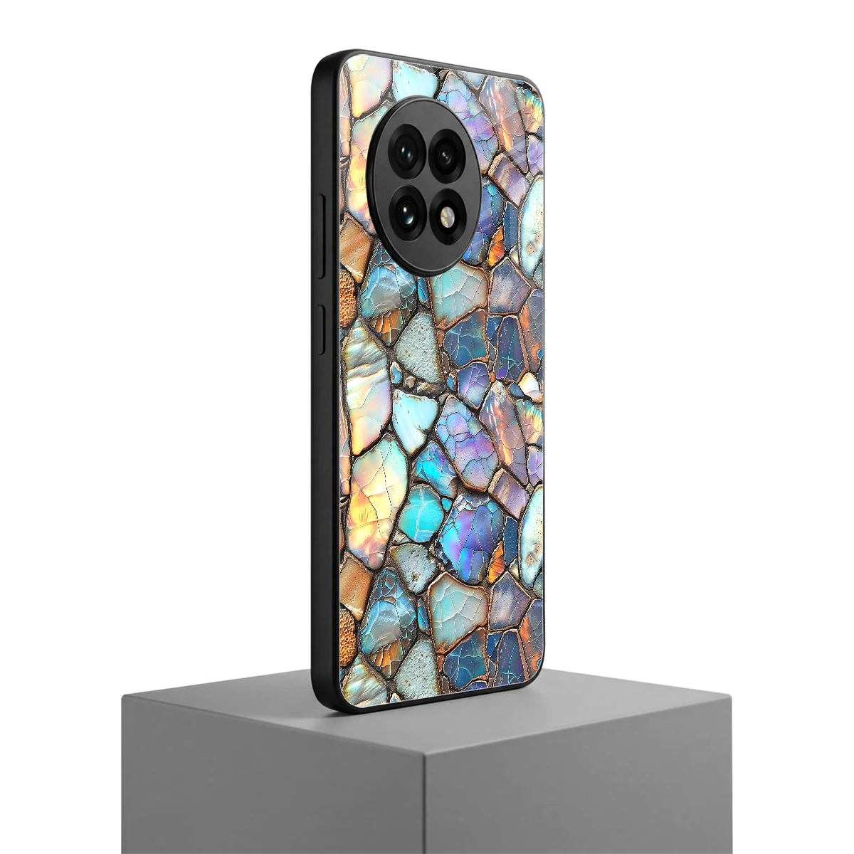 Azure Stone oneplus 13r mobile cover | shockproof glass phone case