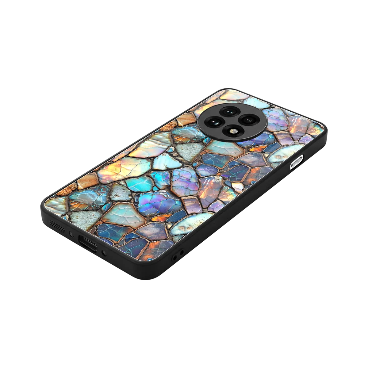 Azure Stone stylish phone case for oneplus 13r | glossy glass and slim fit