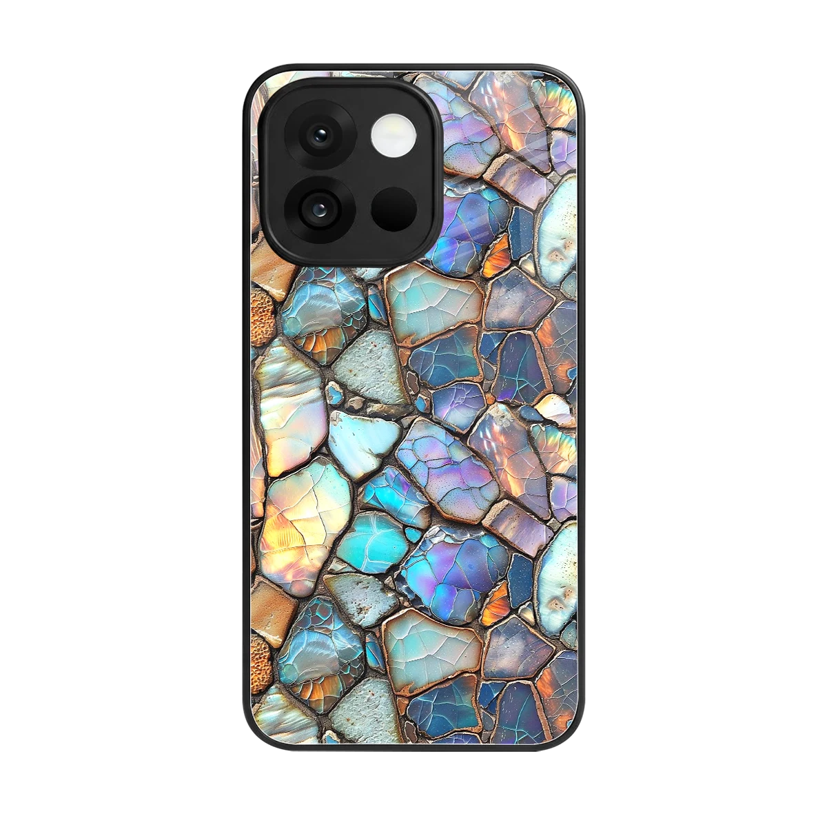Azure Stone back phone cover | glass case for oneplus 13s