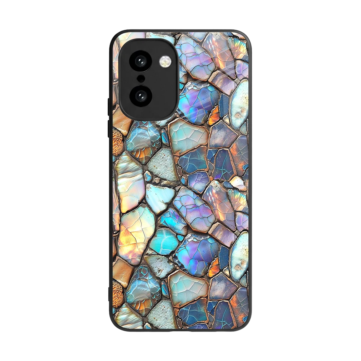 Azure Stone back phone cover | glass case for oneplus 15r