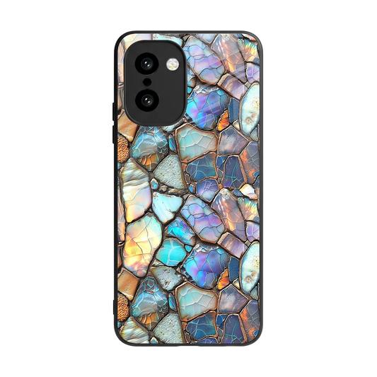 Azure Stone back phone cover | glass case for oneplus 15r