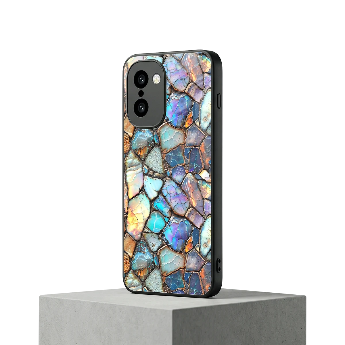 Azure Stone oneplus 15r mobile cover | shockproof glass phone case