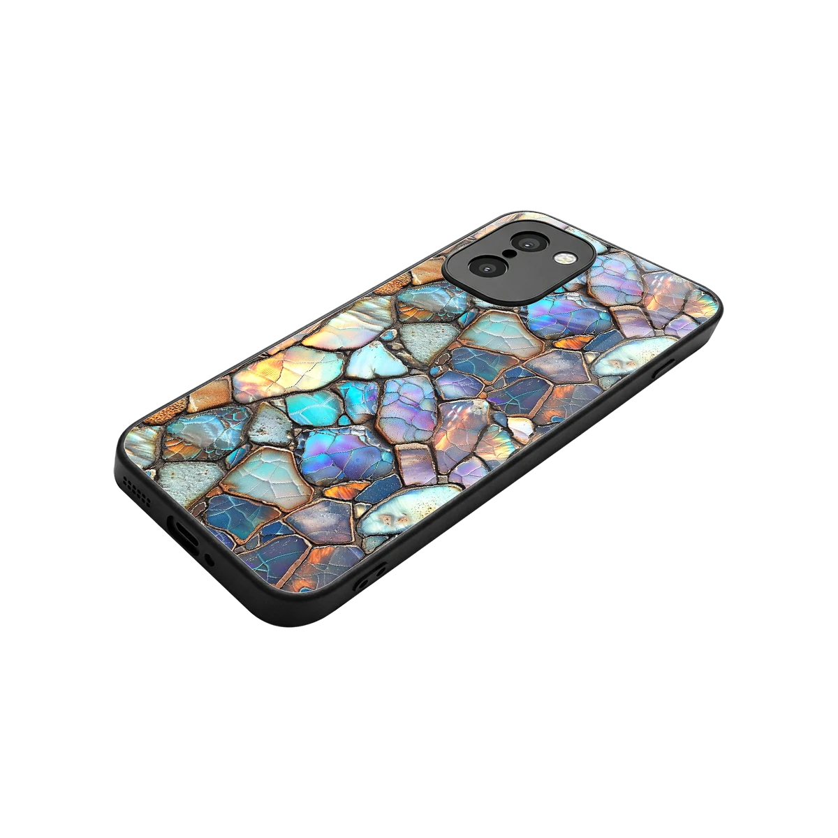 Azure Stone stylish phone case for oneplus 15r | glossy glass and slim fit