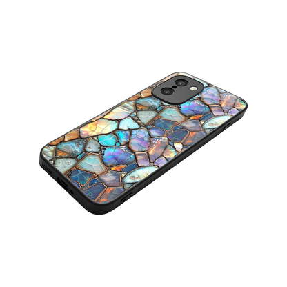 Azure Stone stylish phone case for oneplus 15r | glossy glass and slim fit