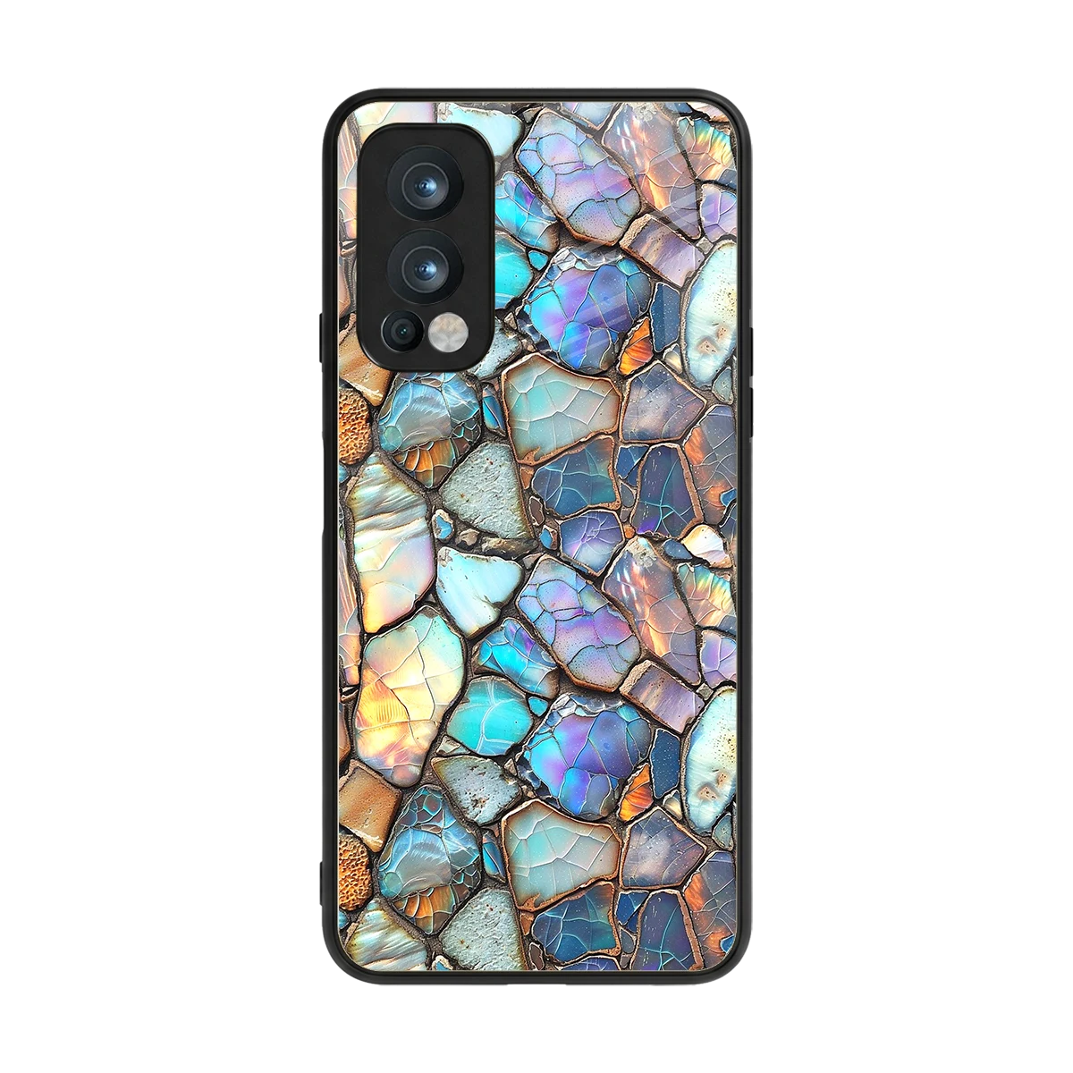 Azure Stone back phone cover | glass case for oneplus nord 2