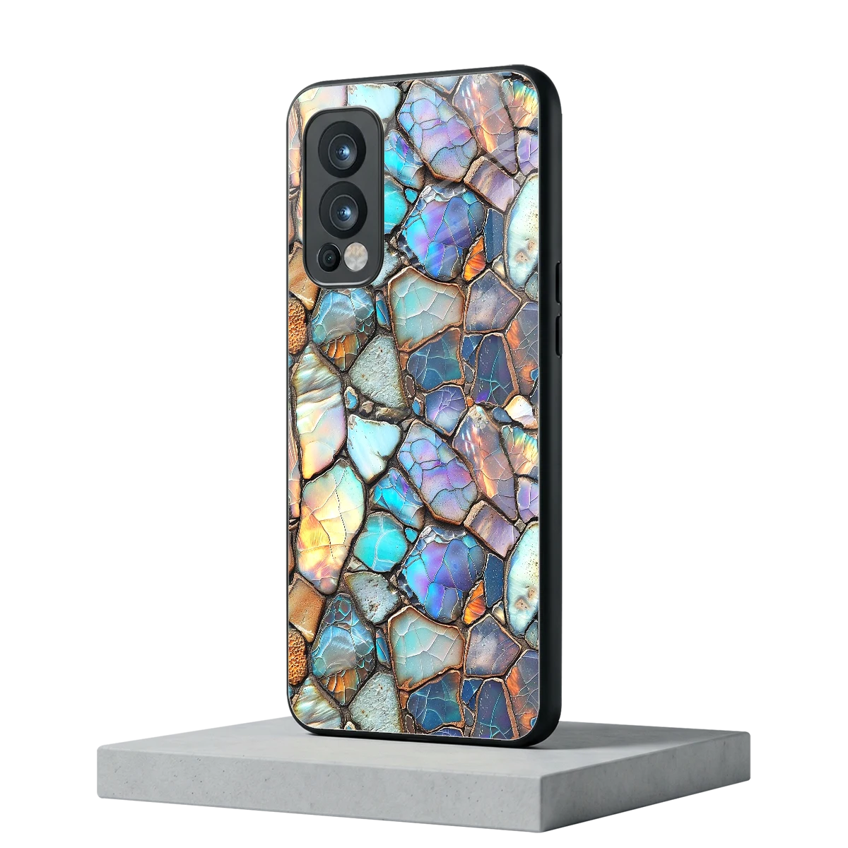 Azure Stone oneplus nord 2 mobile cover | shockproof glass phone case