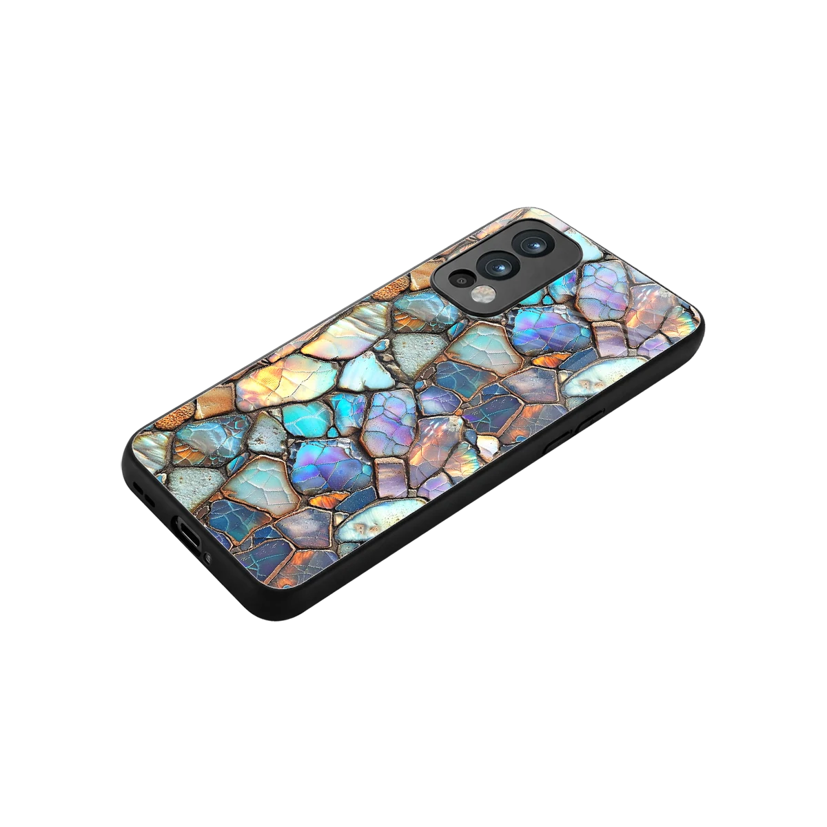 Azure Stone stylish phone case for oneplus nord 2 | glossy glass and slim fit