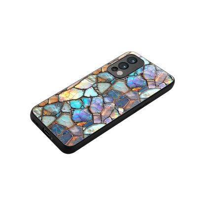 Azure Stone stylish phone case for oneplus nord 2 | glossy glass and slim fit