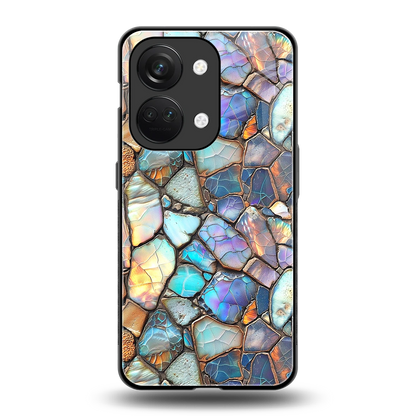 Azure Stone back phone cover | glass case for oneplus nord 3