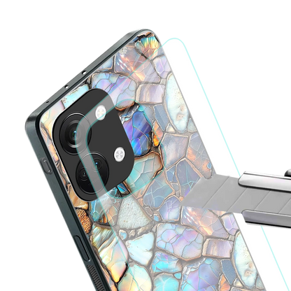 Azure Stone stylish phone case for oneplus nord 3 | glossy glass and slim fit