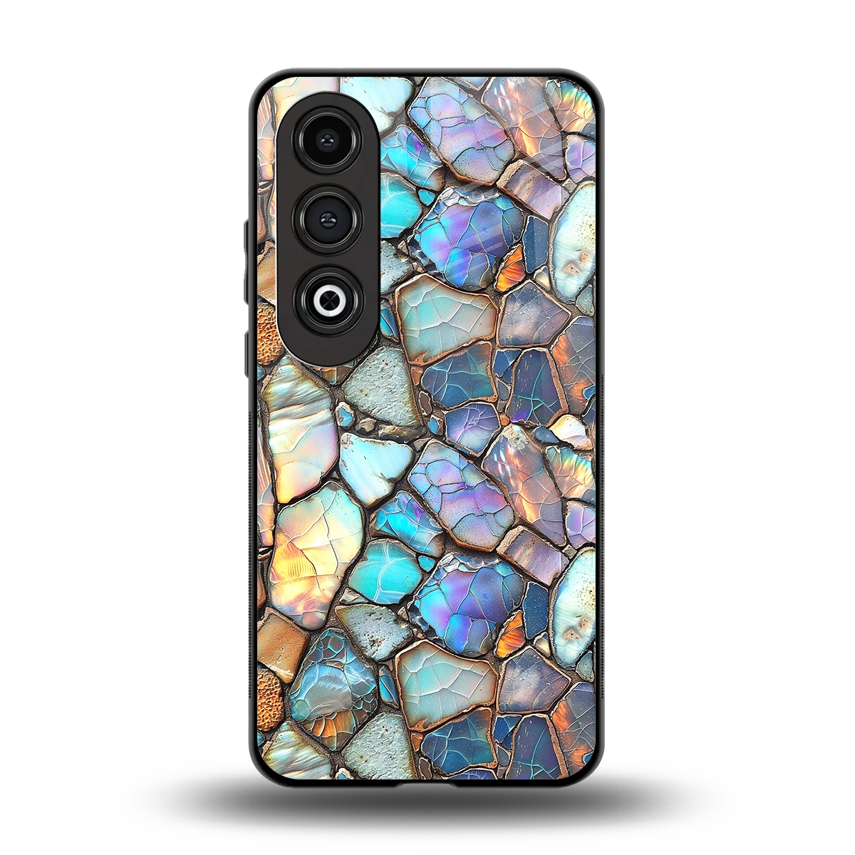 Azure Stone back phone cover | glass case for oneplus nord ce 4