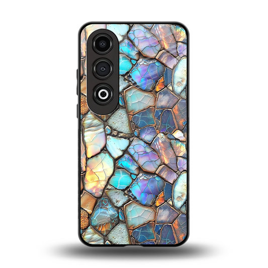 Azure Stone back phone cover | glass case for oneplus nord ce 4