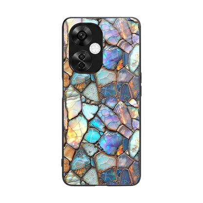 Azure Stone back phone cover | glass case for oneplus nord ce 3 lite