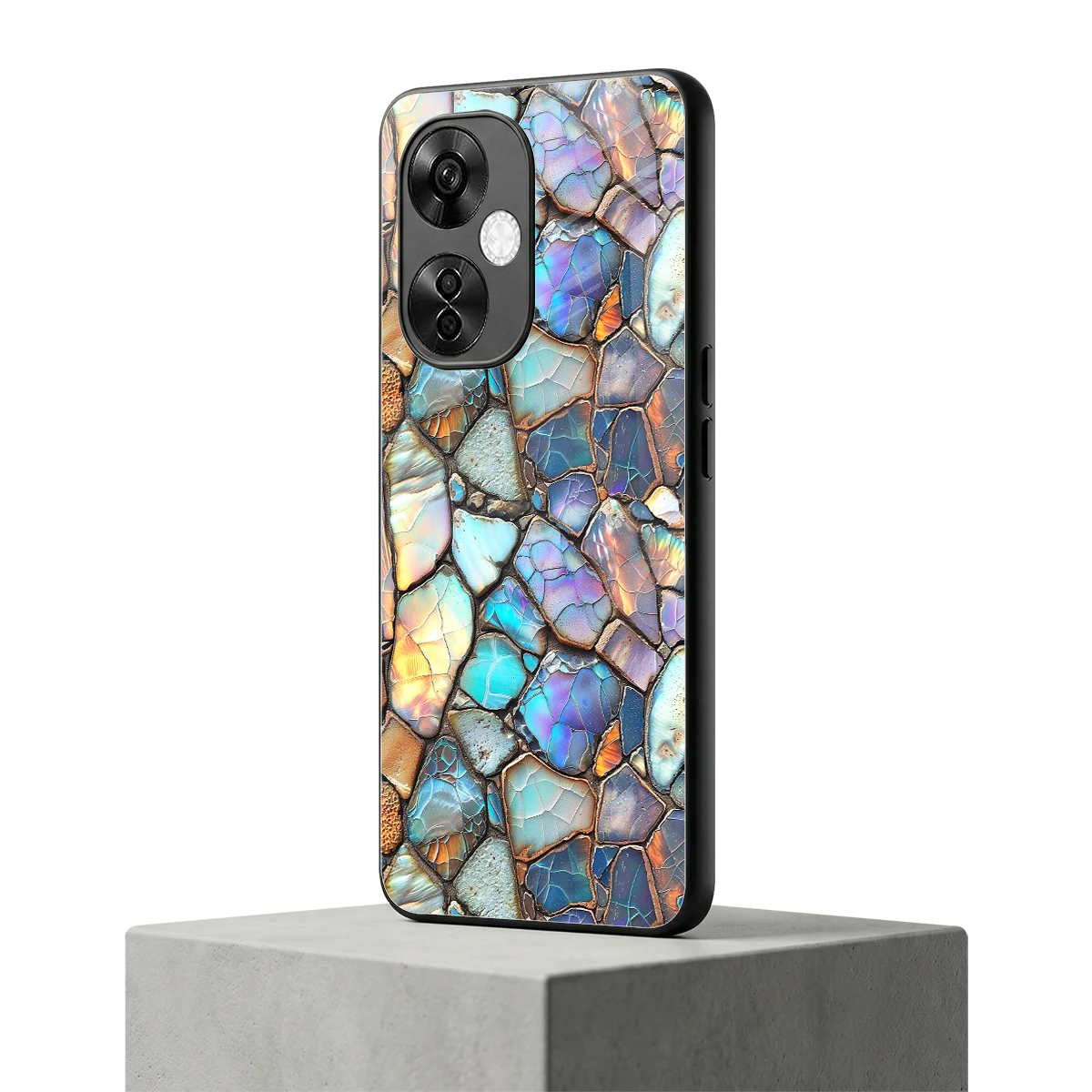 Azure Stone oneplus nord ce 3 lite mobile cover | shockproof glass phone case