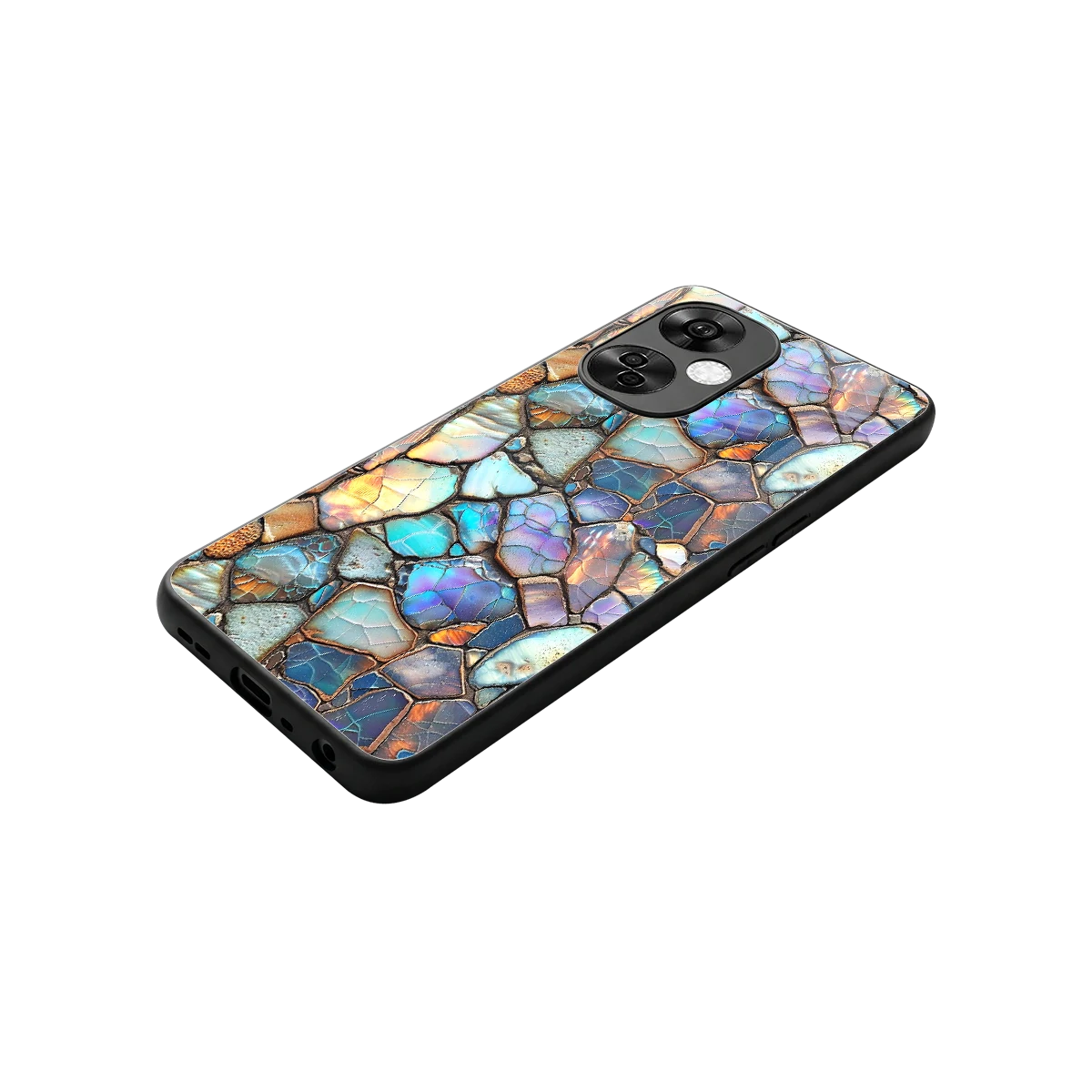 Azure Stone stylish phone case for oneplus nord ce 3 lite | glossy glass and slim fit