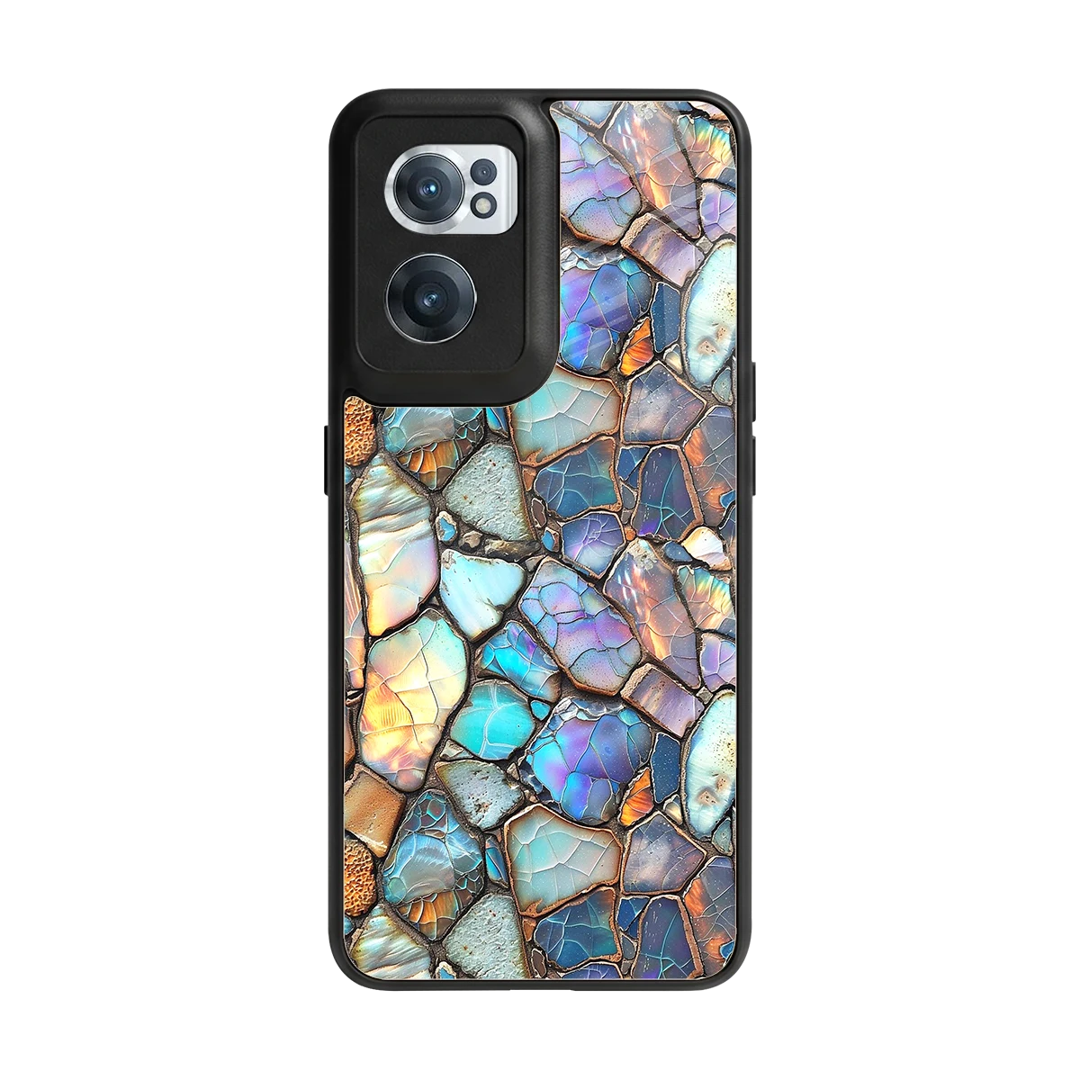 Azure Stone back phone cover | glass case for oneplus nord ce 2
