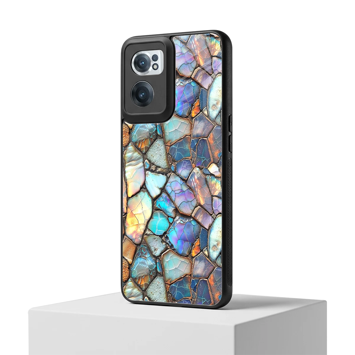 Azure Stone oneplus nord ce 2 mobile cover | shockproof glass phone case