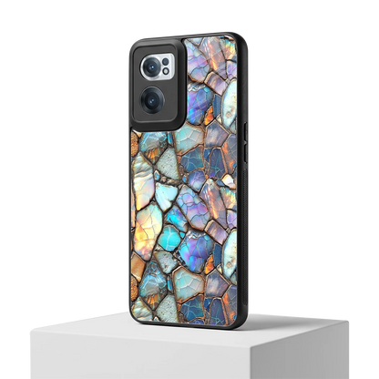 Azure Stone oneplus nord ce 2 mobile cover | shockproof glass phone case