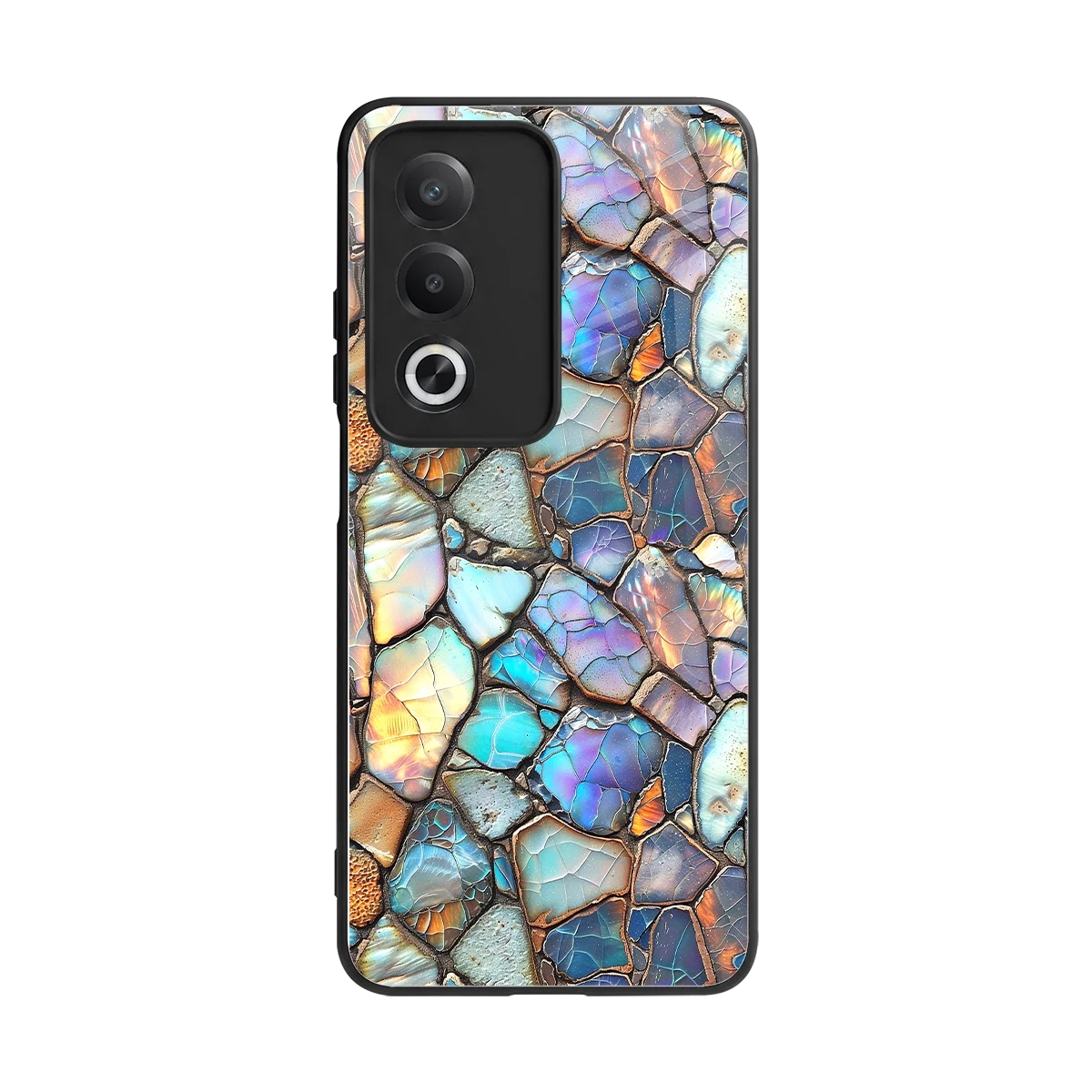 Azure Stone back phone cover | glass case for oppo a3 pro